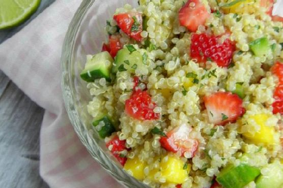 Strawberry-Mango Quinoa Salad | Made by Meaghan Moineau