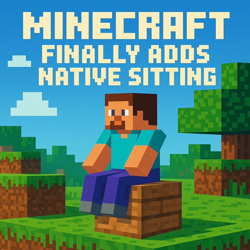 Minecraft Finally Adds Native Sitting | Analysis by Brian Moineau