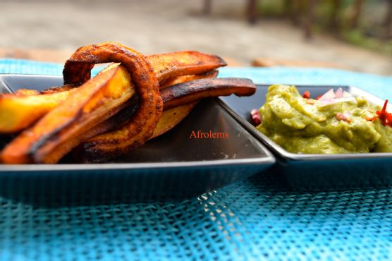 Buttered Plantain Fries and Seasoned Avocado | Made by Meaghan Moineau