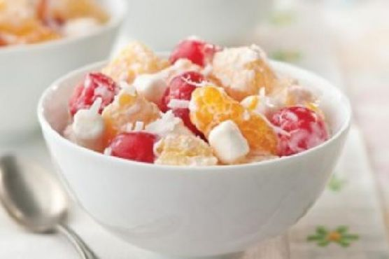 Easter Bunny’s Vegan Ambrosia Salad | Made by Meaghan Moineau