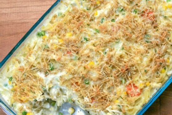 Chicken Noodle Casserole Dish | Made by Meaghan Moineau