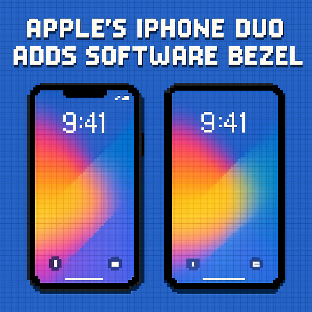 Apple’s iPhone Duo Adds Software Bezel | Analysis by Brian Moineau