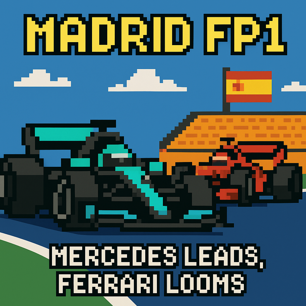 Madrid FP1: Mercedes Leads, Ferrari Looms | Analysis by Brian Moineau