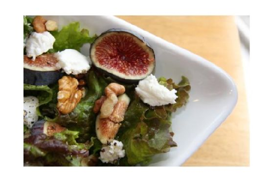 Fig, Goat Cheese and Walnut Salad | Made by Meaghan Moineau