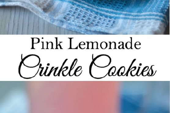 Pink Lemonade Crinkle Cookies | Made by Meaghan Moineau