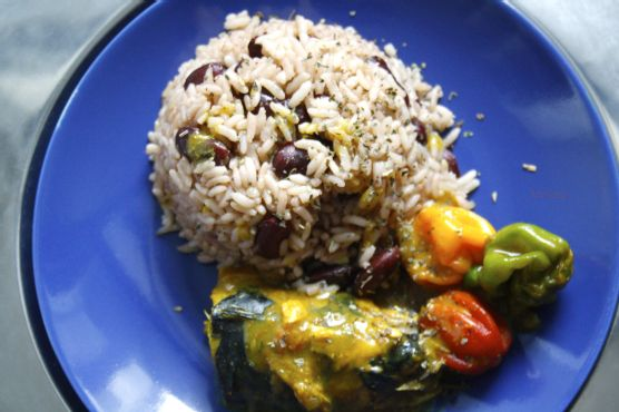 Rice and Peas with Coconut Curry Mackerel | Made by Meaghan Moineau