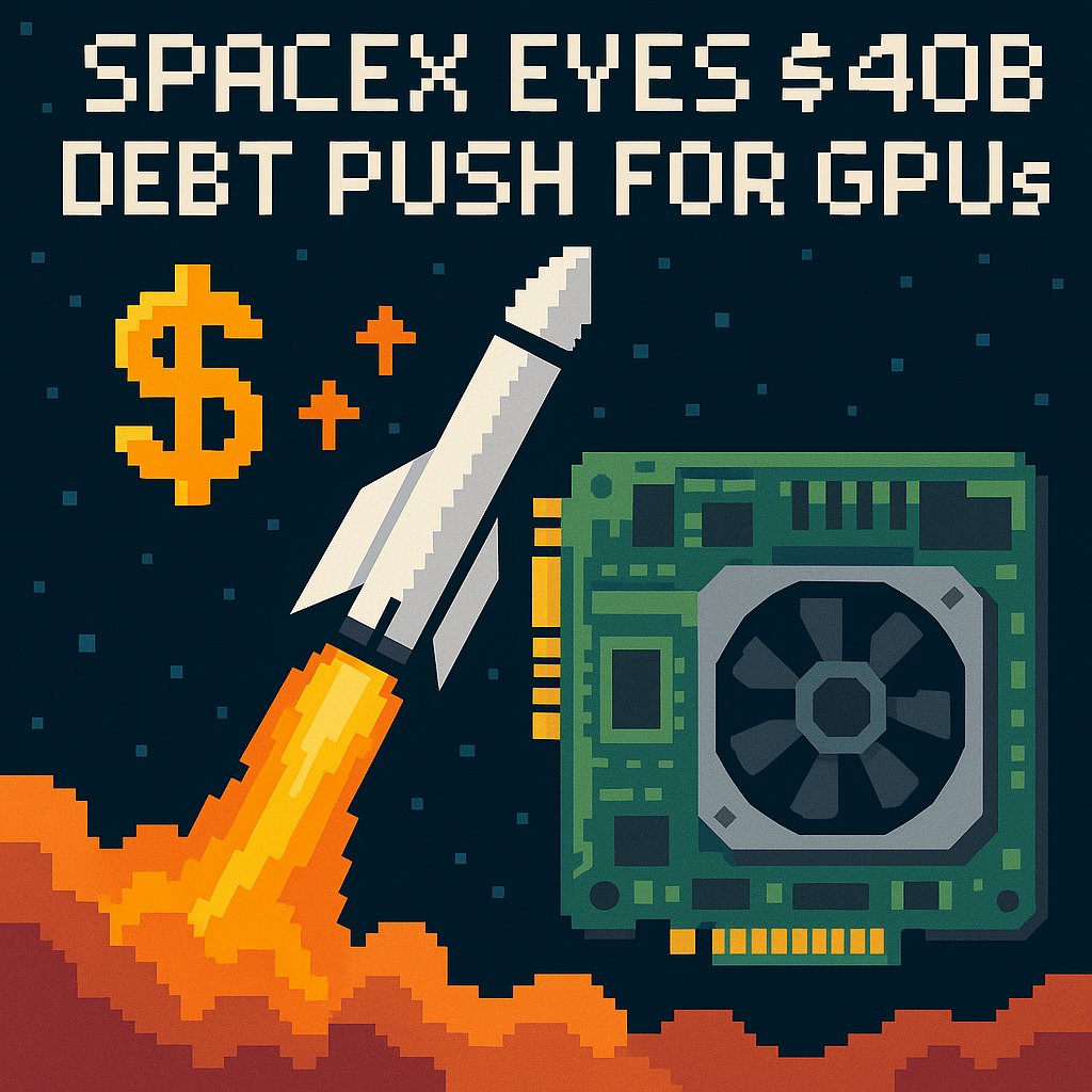 SpaceX Eyes $40B Debt Push for GPUs | Analysis by Brian Moineau