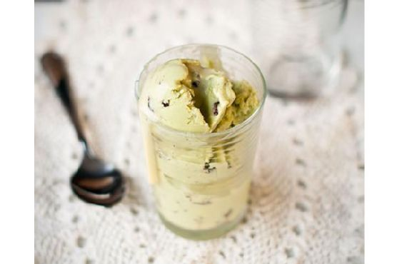 Avocado Chocolate Bits Frozen Yogurt | Made by Meaghan Moineau