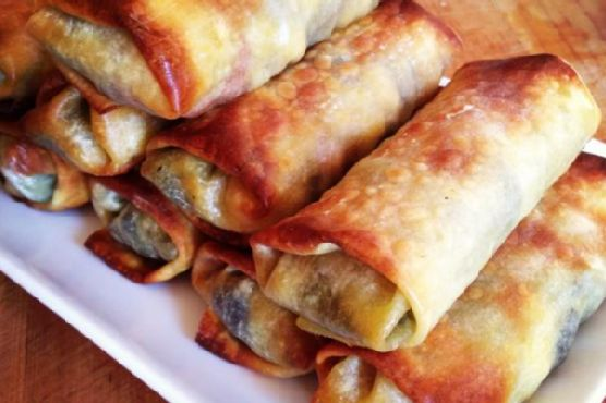 Southwest Egg Rolls with Cilantro Lime Pesto | Made by Meaghan Moineau